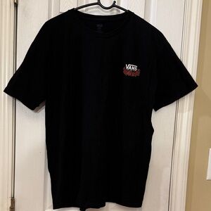 Vans Off The Wall Costa Mesa, calif Men's Black Graphic T-Shirt Size L